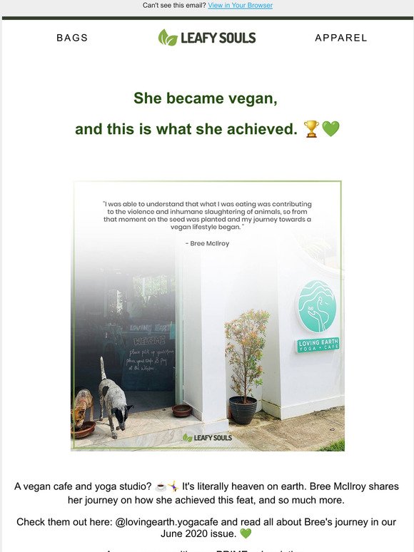 A vegan cafe and yoga studio? 