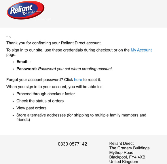 Welcome to Reliant Direct