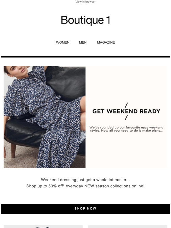 Weekend Ease - Up To 50% Off