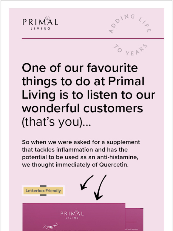 NEW IN  Say hello to Quercetin - a natural antihistamine option!