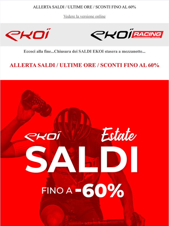 Ekoi IT: Eccoci alla fineChiusura dei SALDI EKOI stasera a mezzanotte  | Milled
