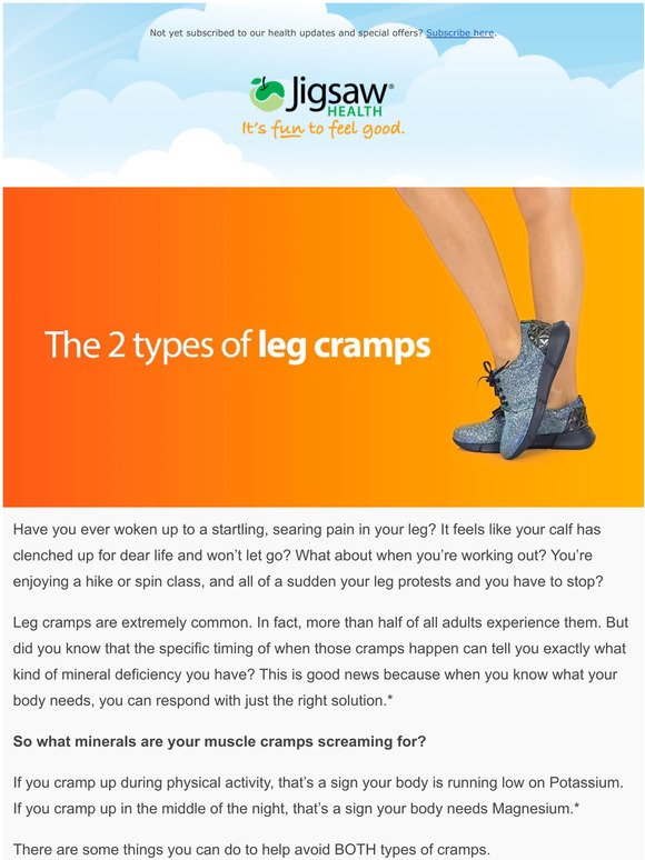 What minerals are your muscle cramps screaming for?