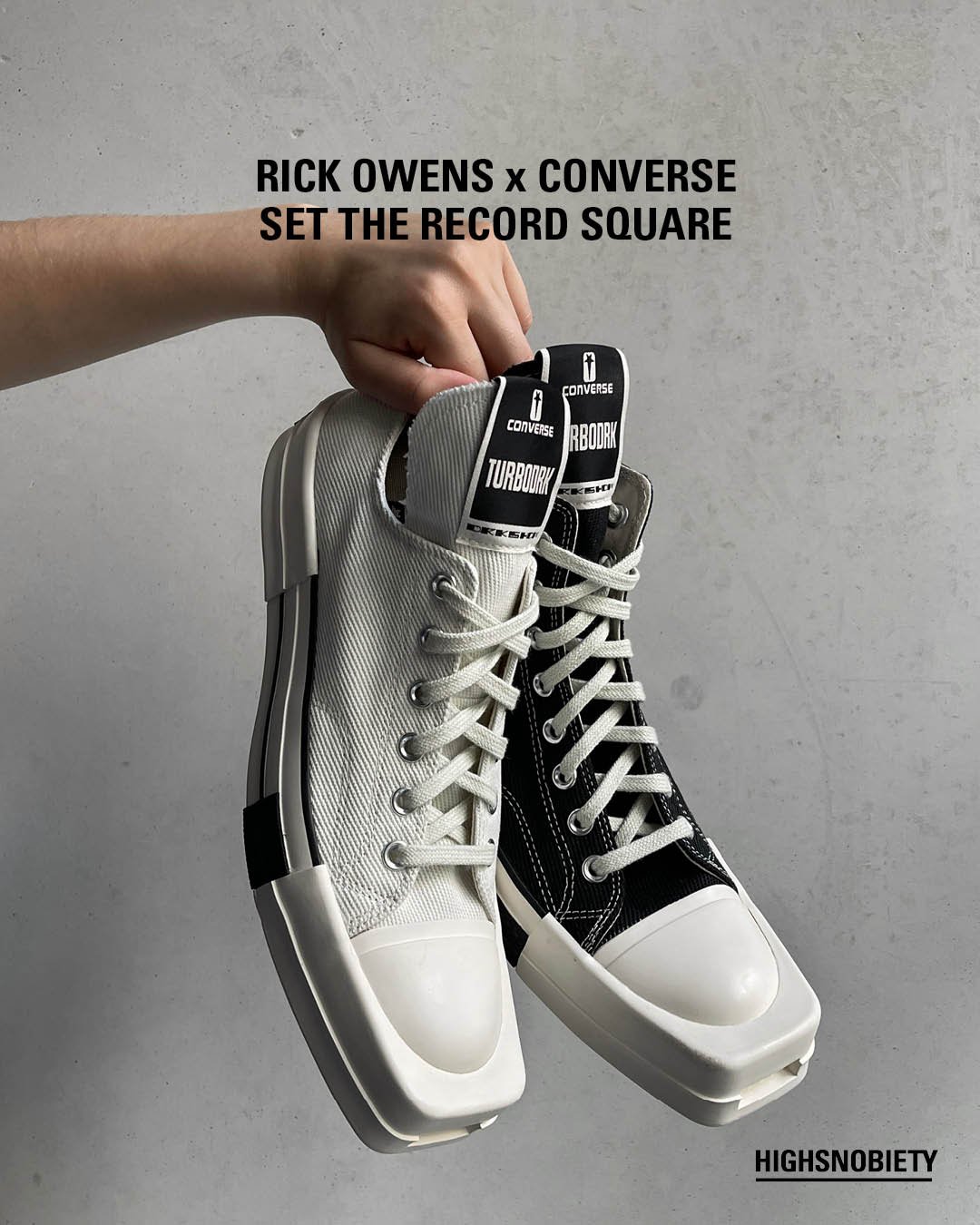 rick owens reshapes the converse chuck 70 with a square-toe execution