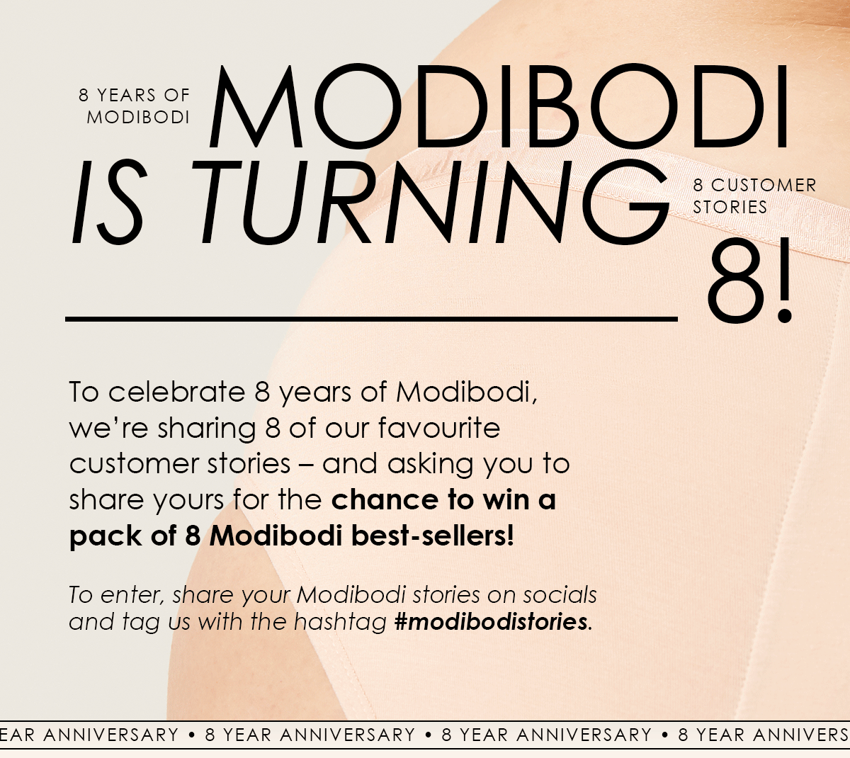 modibodi EU: Modibodi is turning 8!