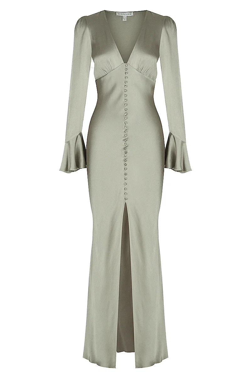 la lune frill cuff bias midi dress Edgy and effortlesswe're talking about designer Shona Joy, of course. One of our best-selling dresses, La Lune Frill Cuff Bias Midi Dress, has a modern twist on a vintage style. With frilly,