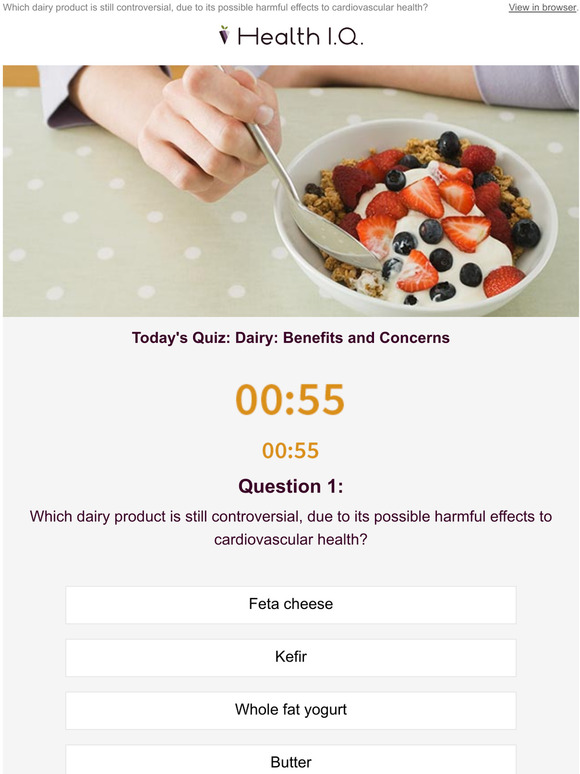 Health IQ Dairy Benefits and Concerns Milled