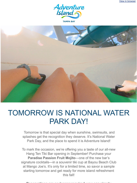 SeaWorld Parks Let's Celebrate National Water Park Day! Milled