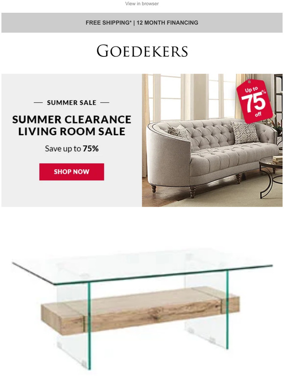 Summer Clearance Furniture Deals Are Heating Up! Save Up to 75%!