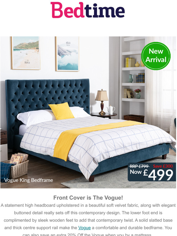 20% Off Bedframes* ends Tonight