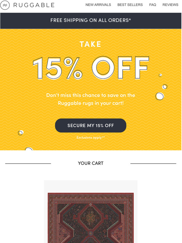 Ruggable Your discount has been upgraded! Milled