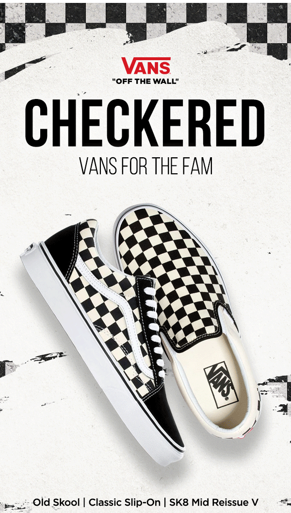 white checkered vans wss