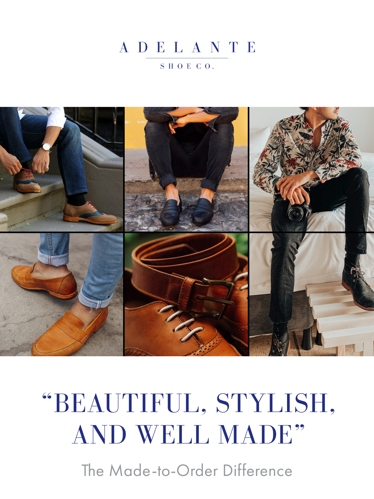 Handmade Men's Shoes - Handcrafted Leather Boots – Adelante Shoe Co.