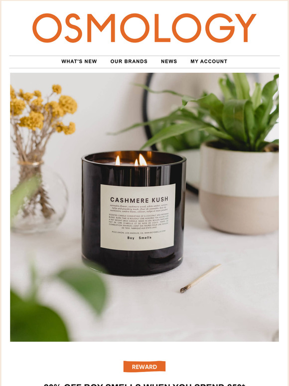 20% off Boy Smells Candles ends soon