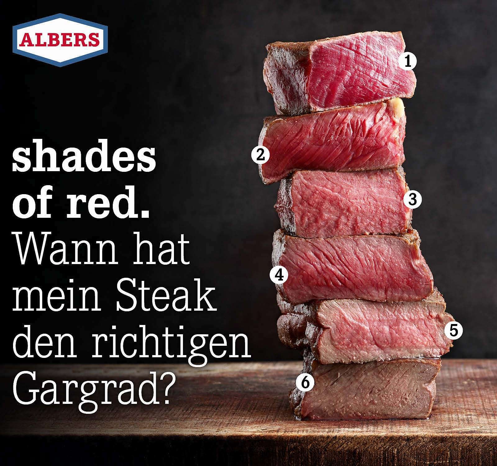Albers Food Shop DE: Wann den Gargrad? Milled | mein richtigen hat Steak