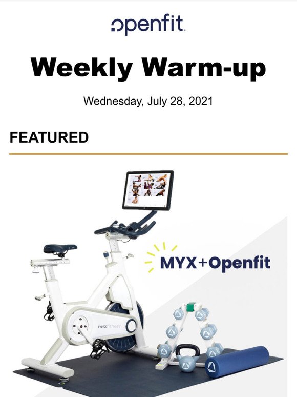 Did You Hear? We Cycle Now. Say Hello to MYX+Openfit