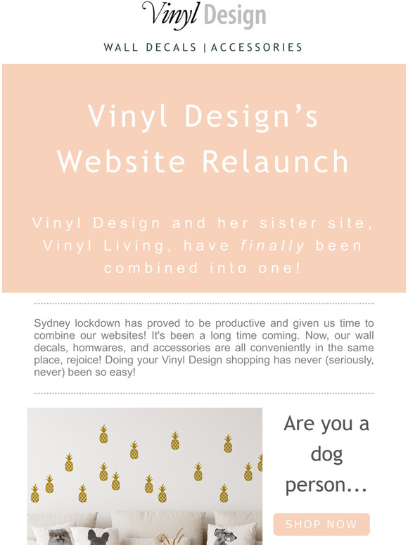 Decals, Homewares, and Accessories All in the Same Place!