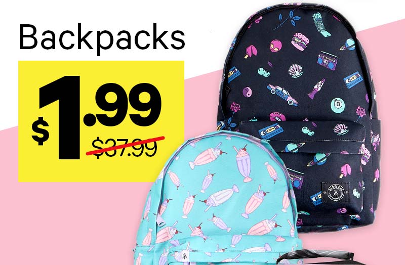 Backpacks $1.99