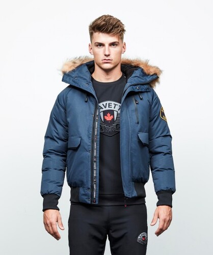 Alessandro zavetti abelli clearance fur trim bomber jacket