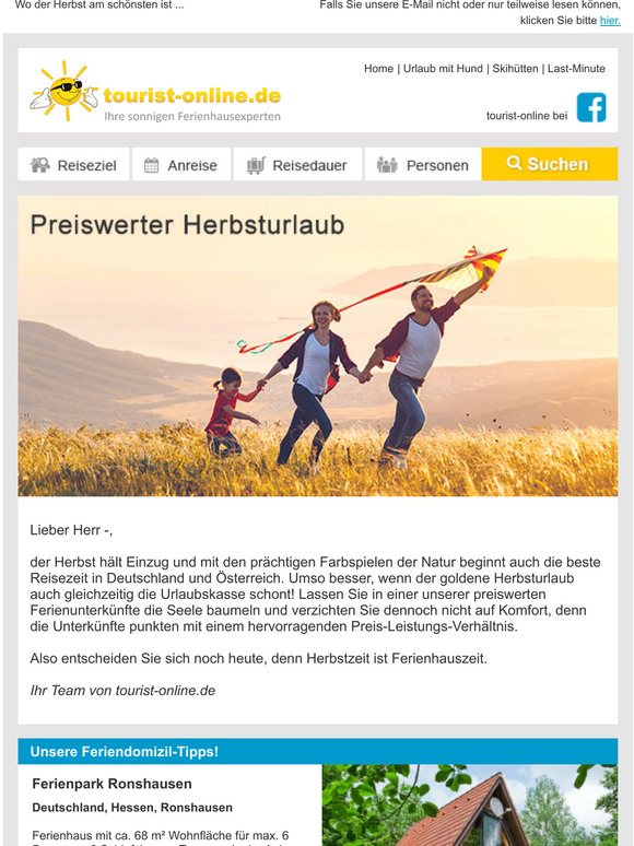 Goldener Herbsturlaub zu gnstigen Preisen