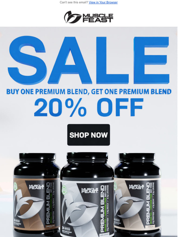 Muscle Feast, LLC Muscle Feast Premium Blend Protein BOGO 20 Off Milled