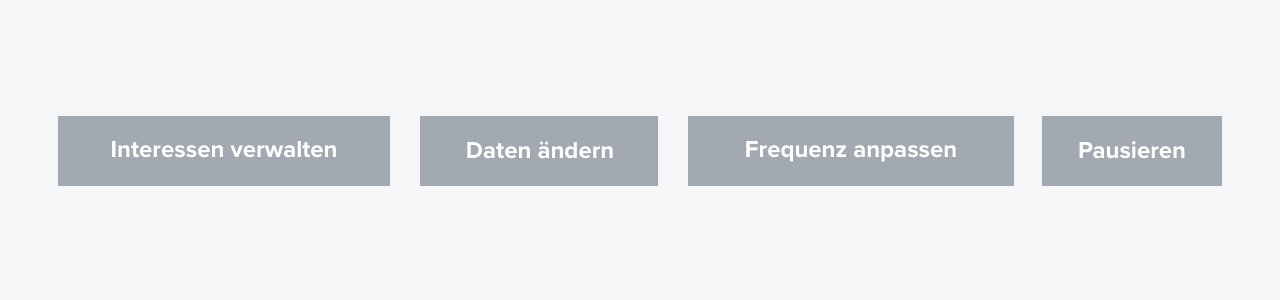 Newsletter EInstellungen
