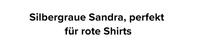Silbergraue Sandra