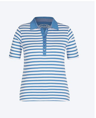 Poloshirt mit Streifenmuster