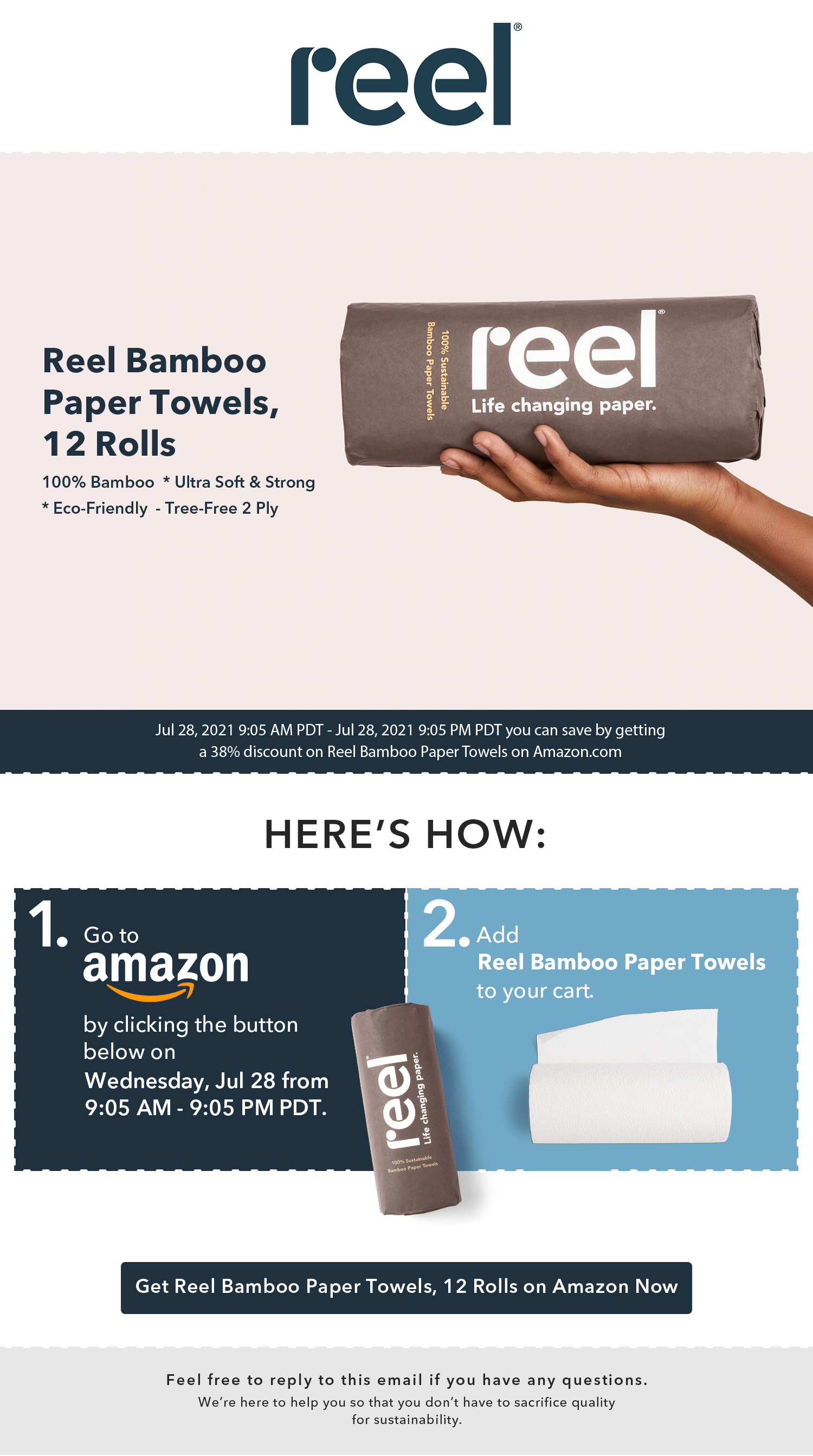 Reel Paper: Our  Deal expires in 9 hours.