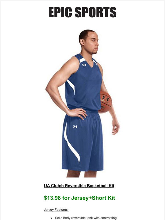 Under armour team clutch cheap reversible jersey