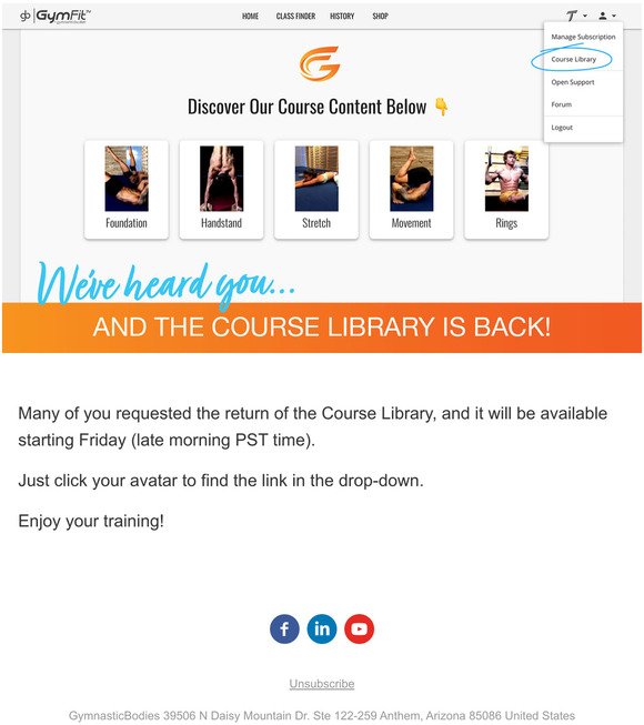 Course Library is Back!