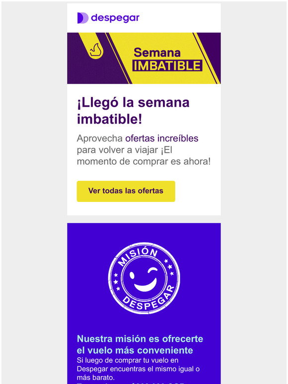 despegar co: Semana IM BA TI BLE! Aprovecha estas ofertas y ahorra en tu  prximo viaje | Milled