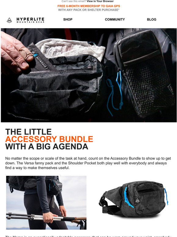Hyperlite Mountain Gear The Accessory Bundle Has Your Forward Motion In Mind Milled