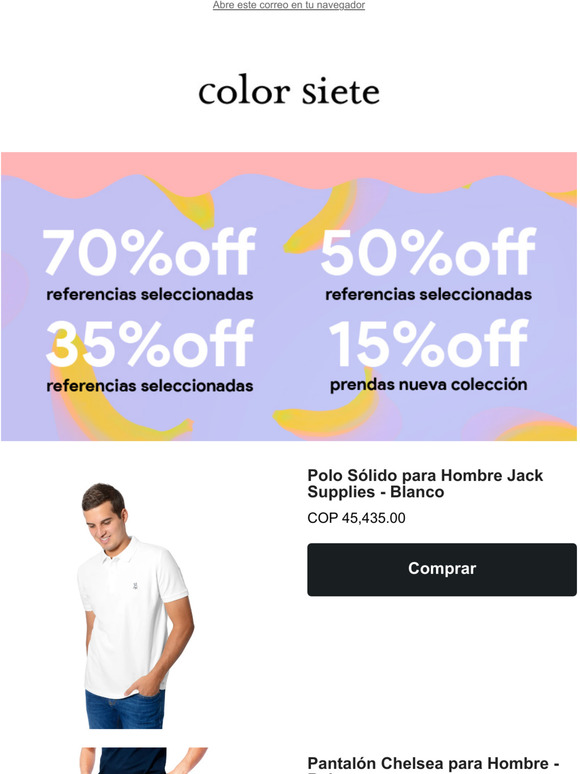 Descuentos Color Siete  No te los pierdas