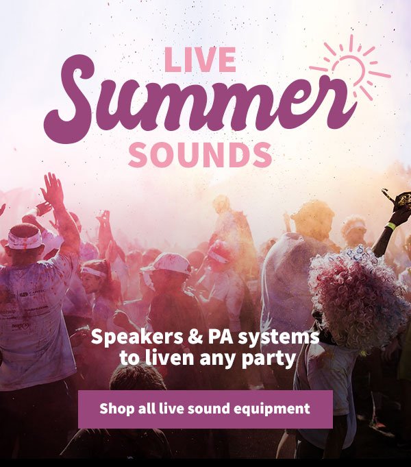 Summer Sounds. Speakers & PA systems to liven any party. Shop all live sound equipment.