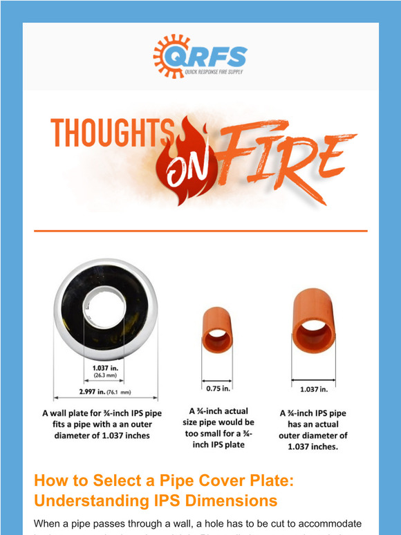 Quick Response Fire Supply What's the deal with confusing IPS pipe