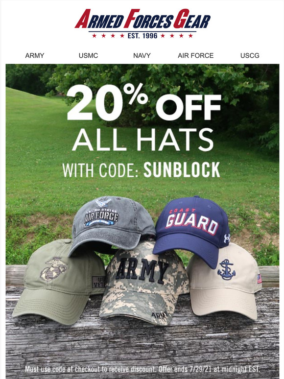 Heads Up! 20% Off All Hats Ends Today