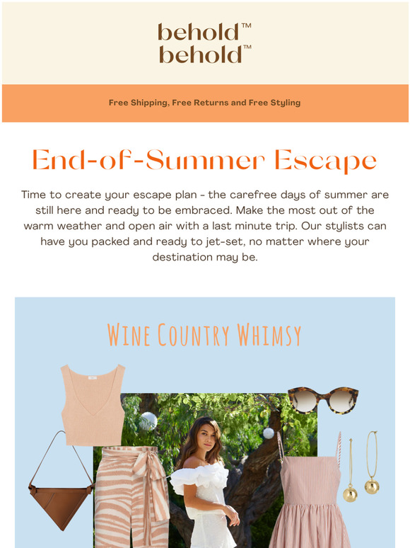 Time to Pack for Your End of Summer Escape