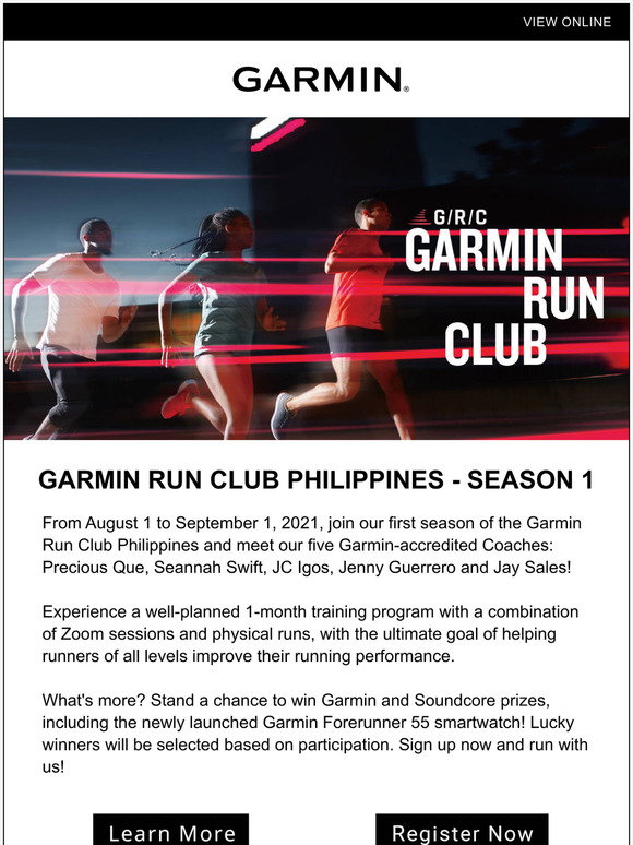 Garmin Training Programs Garmin: Join the Garmin Run Club PH Season 1 - A one-month training ...