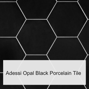 Opal Black Porcelain Tile