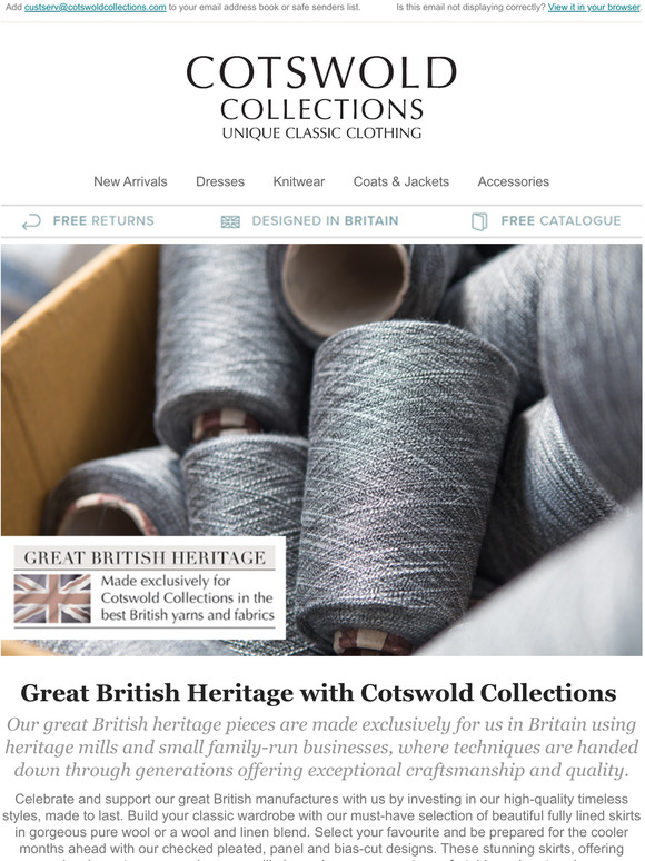Cotswold Collections Celebrating and Supporting British Manufactures Shop British Heritage