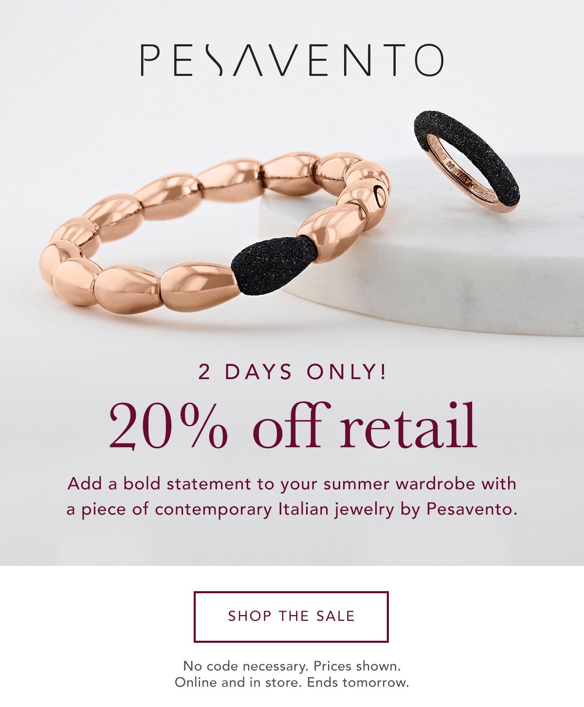 Borsheims Luxury Jewelry: days only: 20% off Pesavento jewelry | Milled