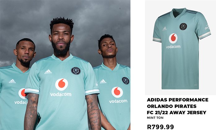 Buy adidas Black Orlando Pirates FC 21/22 Home Jersey from the