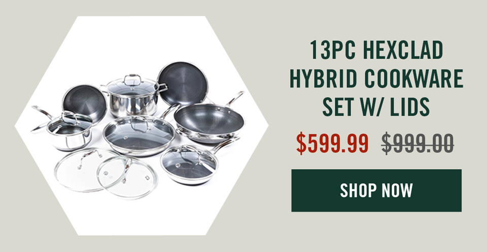 Win Gordon Ramsay's 13pc HexClad Hybrid Cookware Set!