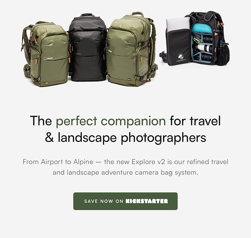 The perfect companion for travel  & landscape photographers