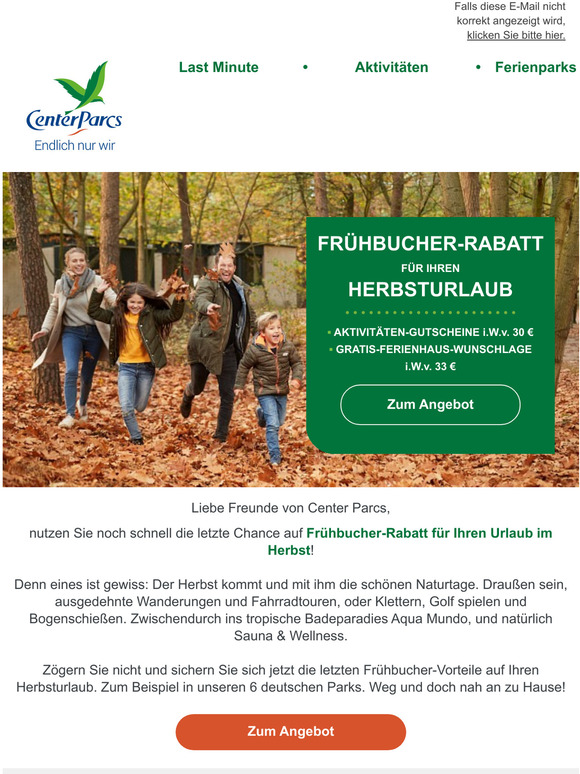 Herbsturlaub: Jetzt buchen und die letzte Chance auf Frhbucher-Vorteile nutzen