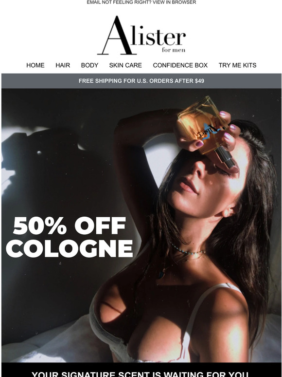 50% OFF COLOGNE