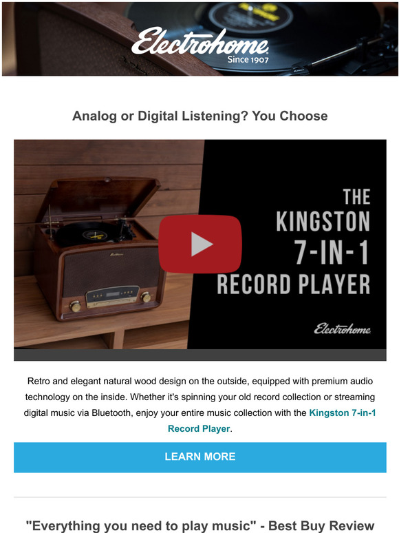 Experience both analog and digital music listening