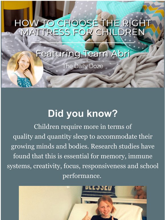 Is your child sleeping on the right bed?