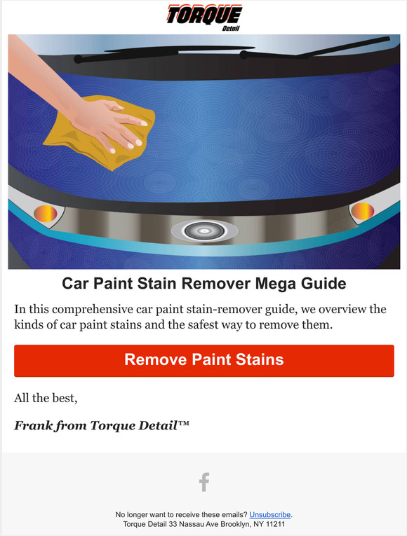 Torque Detail How To Remove Car Paint Stains Mega Guide Milled