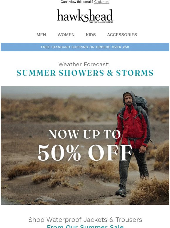 Weather Taken A Turn? Waterproofs Up To 50% Off